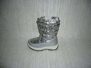 Зимові чоботи для дівчаток Apawwa, розміри 26 кольору срібло