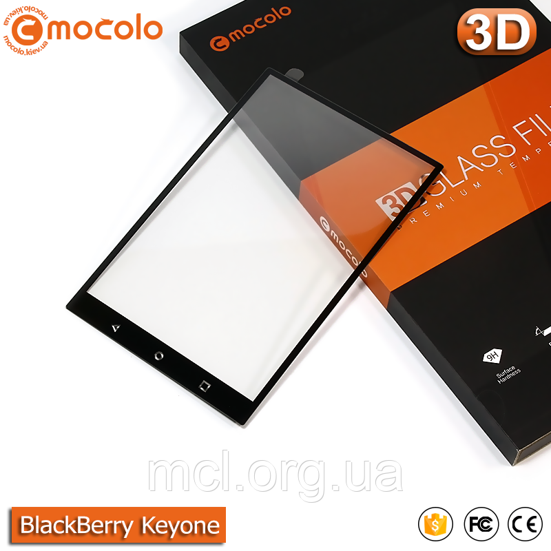 3D Захисне скло Mocolo Blackberry Keyone (Black)