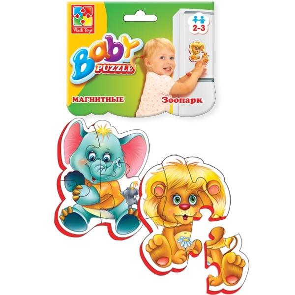 Магнітні беби пазли Vladi Toys Зоопарк 2 шт. (VT3208-01)