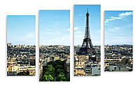 Модульная картина улицы Парижа