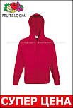 Чоловіча толстовка червона кофта на блискавці з капюшоном Lightweight hooded sweat jacket Fruit of the Loom,2XL, фото 7