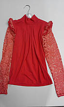 Гольф дівч Luxik "Наталка" ШП-86, 152 молочний трикотаж