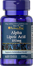 Альфа-ліпоєва кислота Puritan's Pride Alpha Lipoic Acid 100 mg 60 Capsules