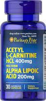 Puritan's Pride Acetyl L-Carnitine 400 mg with Alpha Lipoic Acid 200 mg 30 Capsules