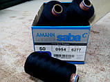 Нитки AMANN Saba C No 50 500 м акційний колір волошковий 1305 розпродаж - дешевше не буває!, фото 3