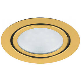 Світлодіодний накладний світильник Feron LN7 3W 4000K золото 220V (врізний) Код.55133