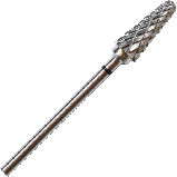 ТВС H_704s Конус округлений чорний,Ø 6мм супергрубий абразив для педікюра для подології. Південна Корея., фото 3