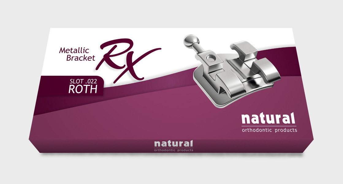 Металеві брекети Natural RX, Roth 022