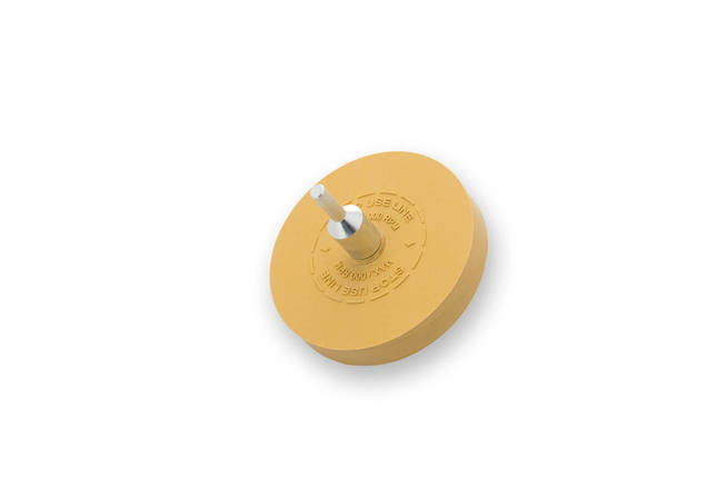 Круг для зняття двостороннього скотчу - Flexipads Tape Erazer Wheel 88 мм (3.5") жовтий (TE300), фото 1