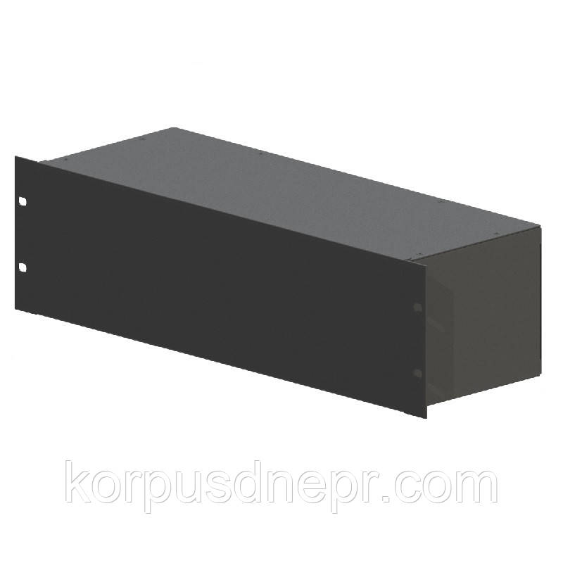 Корпус металевий 3U-160S в 19" стійку Rack 430х160х132, фото 1