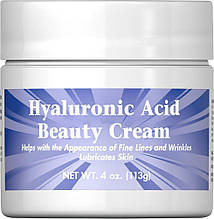 Puritan's Pride Hyaluronic Acid Beauty Cream 4 oz 113g