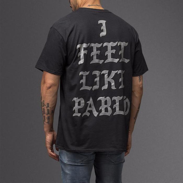 Футболка з прінтом I FEEL LIKE PABLO Чорна XS