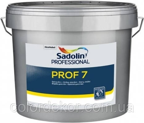 Матова фарба Sadolin PROF 7 для стін і стель 10 л