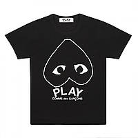 Футболка с принтом Comme des Garcons Play Logo мужская XS