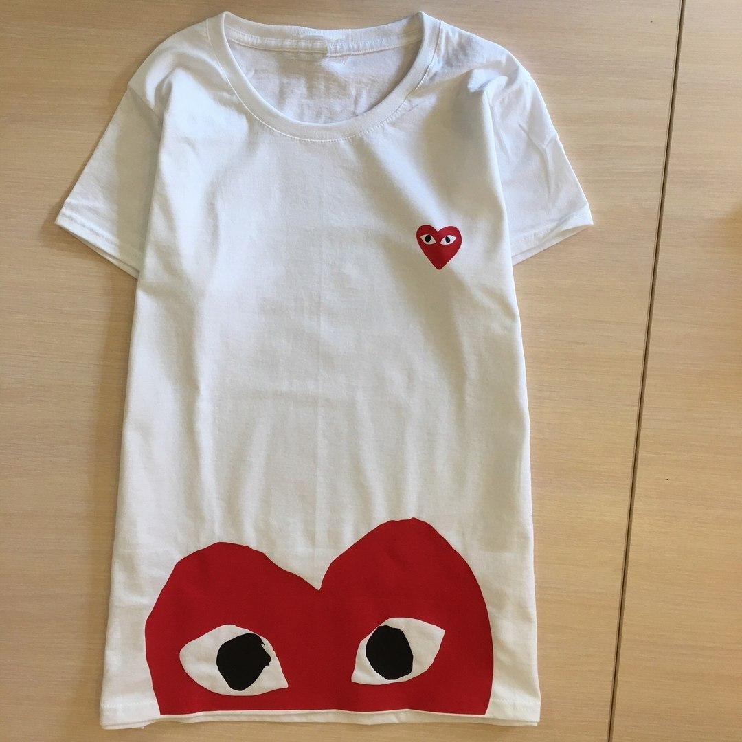 Футболка COMME DES GARCONS жіноча. бірка PLAY. Реальні фотки