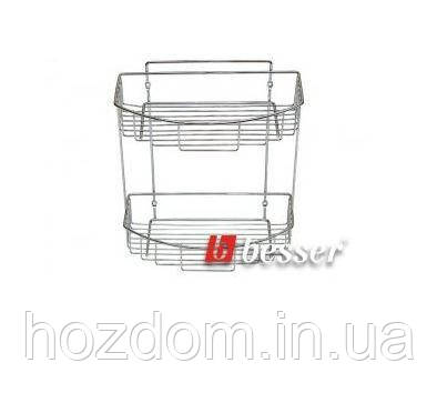 Пілочка напівовальна 2-ярусна хромована, фото 1