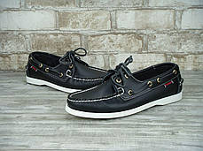 Мокасини топсайдеры чоловічі SEBAGO Black, себаго. ТОП Репліка ААА класу., фото 3