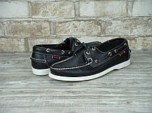 Мокасини топсайдеры чоловічі SEBAGO Black, себаго. ТОП Репліка ААА класу., фото 2