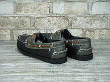 Мокасини топсайдеры чоловічі SEBAGO Black/Grey, себаго. ТОП Репліка ААА класу., фото 3