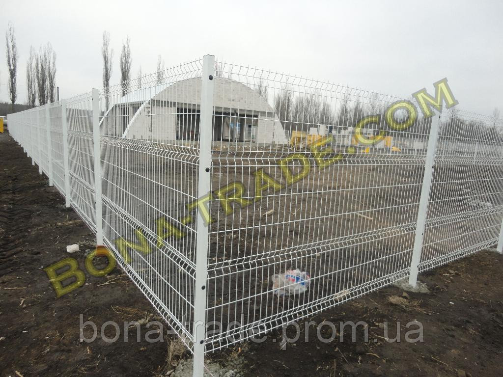 Панельный забор из сварной сетки - фото 3 - id-p42363320