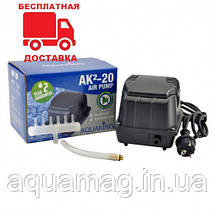 Аератор AquaKing AK2-20, мембранний компресор, аератор для ставка, водойми, септика, ПЗВ, фото 2