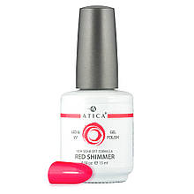 Гель-лак Atica Red Shimmer 09, 15 мл