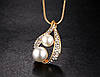 Комплект сережки з підвіскою Primolux "Pearls" - Gold, фото 4
