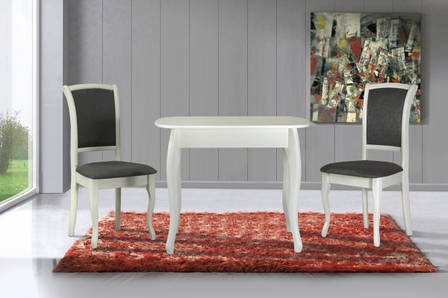 Стіл обідній розкладний Кантрі Модуль Люкс, білий, фото 2