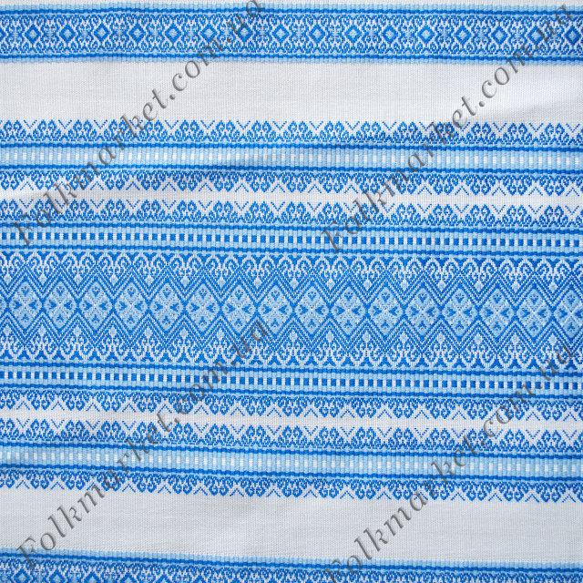 Ткань для скатерти с украинской вышивкой Виолетта ТДК-65 4/7 - фото 2 - id-p283548907