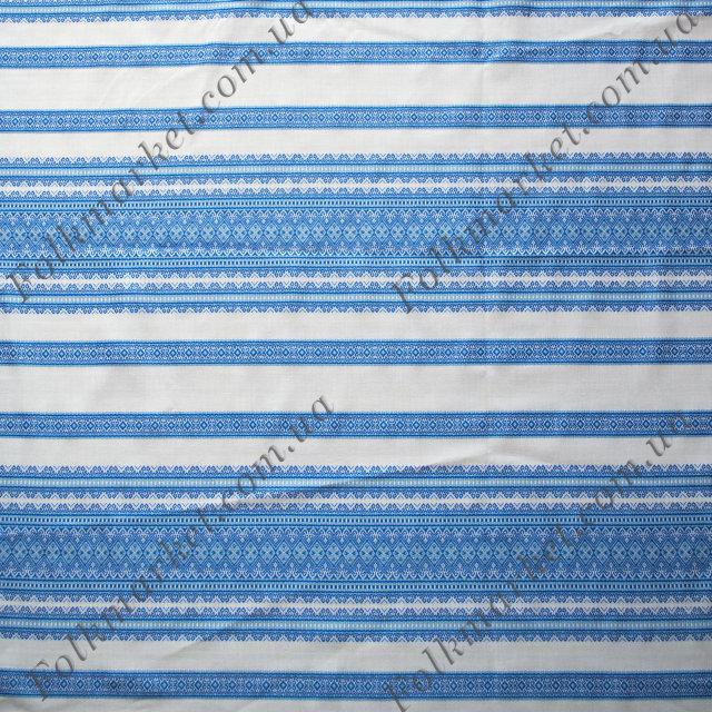 Ткань для скатерти с украинской вышивкой Виолетта ТДК-65 4/7 - фото 3 - id-p283548907