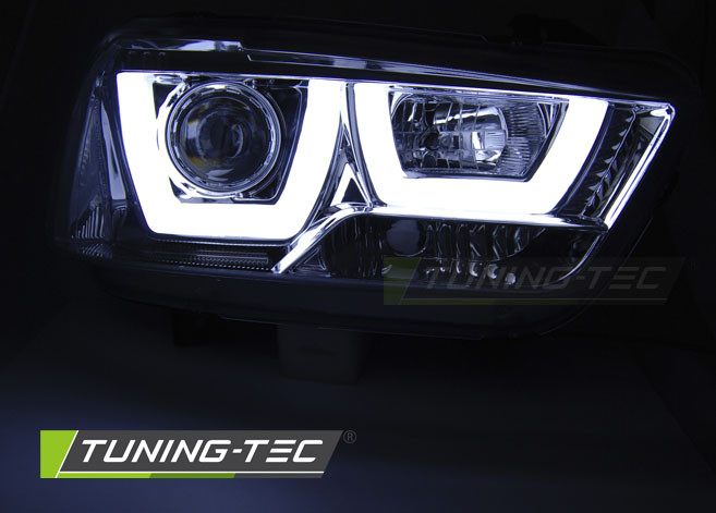 Фары тюнинг оптика Dodge Charger LX хром - фото 4 - id-p596816450