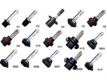Лампи ксенон, біксенон, спеціальні лампи D1, D2, D4