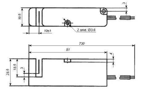 ХАРЧ-6 датчик вимикач ХАРЧ-6 ХАРЧ-6 габарити датчик ХАРЧ вимикач індуктивний ХАРЧ