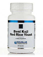 Бені Коджі (Червоний дріжджовий рис), Beni Koji (Red Rice Yeast), Douglas Laboratories, 60 Кампсул