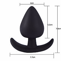 Анальна пробка силіконова Plump Plug by Tmishion M 3см якір, фото 4