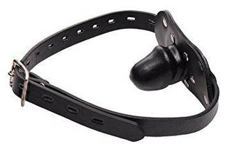 Кляп пеніс Fetish Gag 5cм кляп з фаллосом на ремні фіскація на голову, фото 2