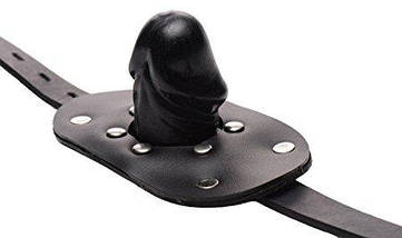 Кляп пеніс Fetish Gag 5cм кляп з фаллосом на ремні фіскація на голову, фото 3