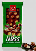 Шоколад Fin Carre whole Nut finest milk chocolate 100 г (Германия)