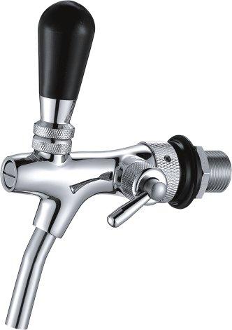 Пивний кран для розливного пива з компенсатором тиску хром Talos Китай, для пивного магазину, бару