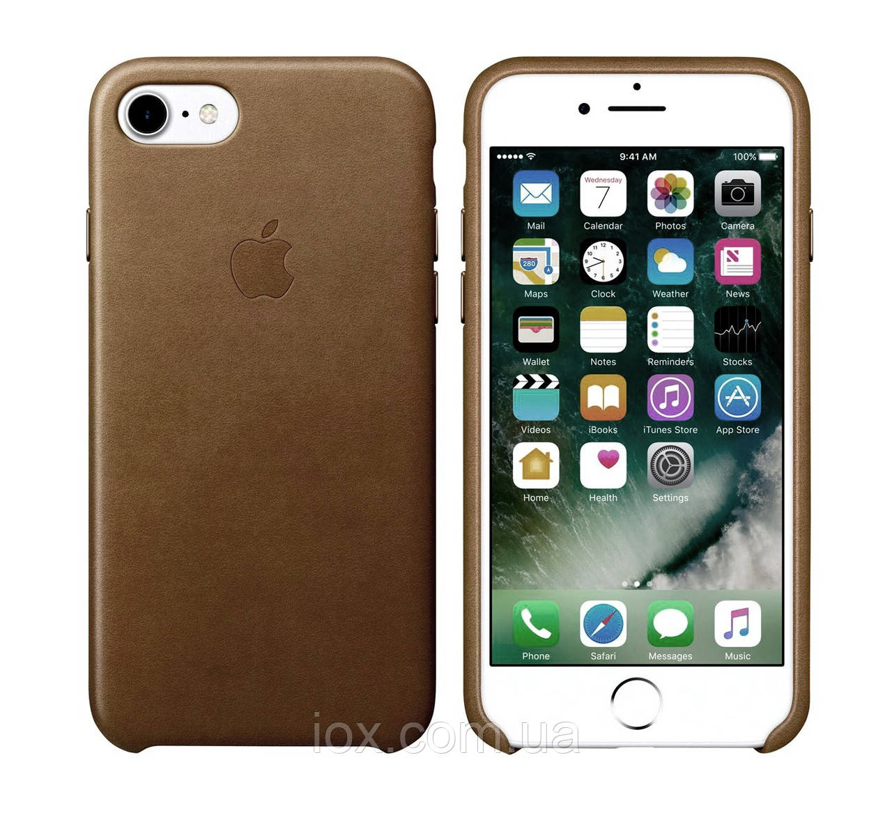 Оригінальний коричневий шкіряний чохол для Iphone 7 Plus