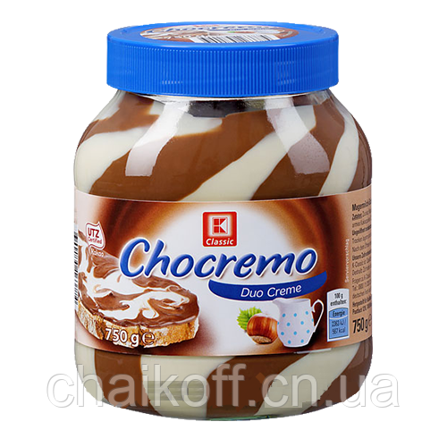 Шоколадна паста Chocremo Duo Cream 750 г (Німеччина)
