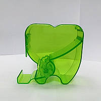 Диспенсер для ватних валиків із коліщатком, у формі зуба CD01, зелений
