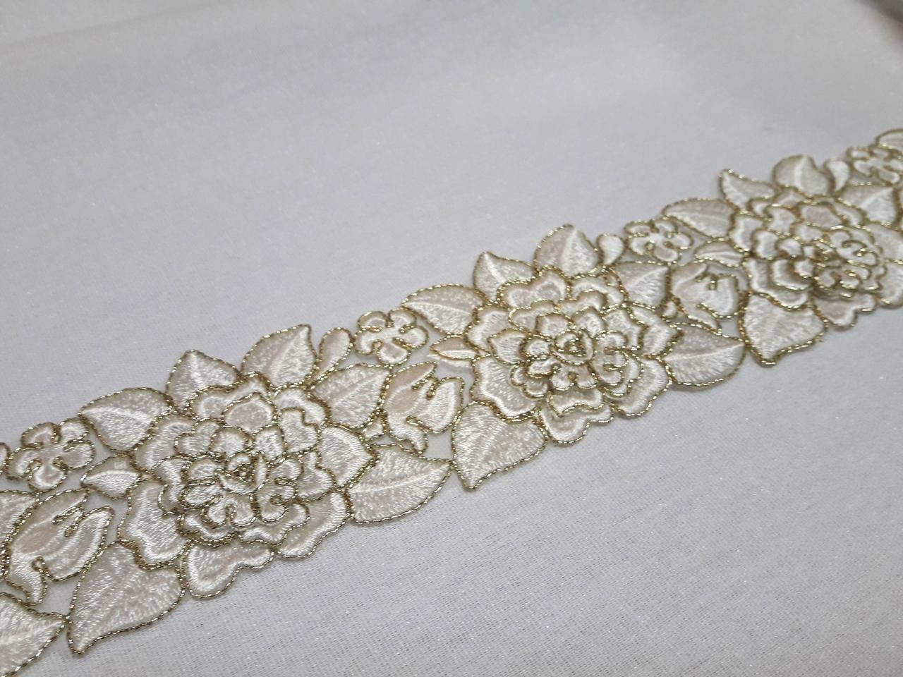 Тесьма декоративная с вышивкой Тасьма декоративна, вишита біла з ...