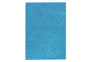 Фоаміран ООПТ 20*30см 2мм з глітером, блакитний (10)