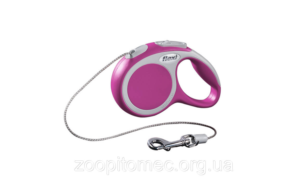 Поводок-рулетка Flexi NEW COMFORT (Флекси Нью Комфорт) Cord S трос 5 м для собак до 12 кг (колір в асортименті), фото 1