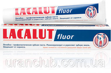 Зубная паста LACALUT fluor (Лакалут фтор) 75 мл - фото 1 - id-p42401175