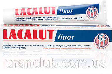 Зубна паста LACALUT fluor (Лакалут фтор) 50 мл, фото 1