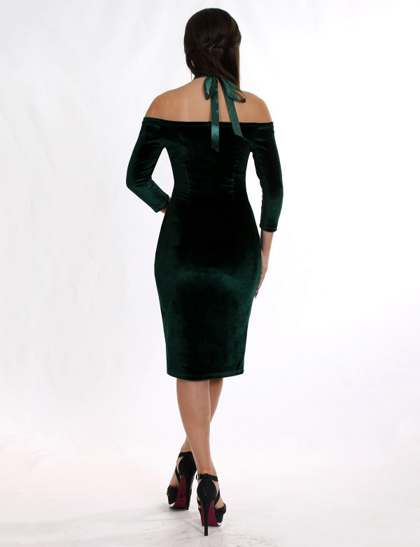 Плаття жіноче зелене вечірнє ENIGMA MKENP 0906, фото 3