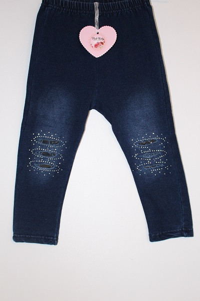 Лосини для дівчинки Pink baby 7045 синій джинс 1рік