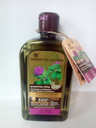 Шампунь-догляд " Проти випадіння та ламкості волосся" Green Collection 500 мл (3176) , фото 1